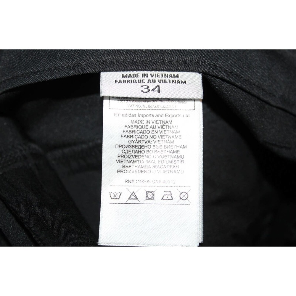 Adidas Climalite Flat Front Straight Golf Pants Black Men's Size 34 Tall H14602 - Picture 9 of 10